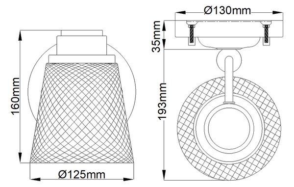 Quintiesse modern fürdőszobai lámpa hudson csiszolt króm elsqn-hudson1-bath IP44