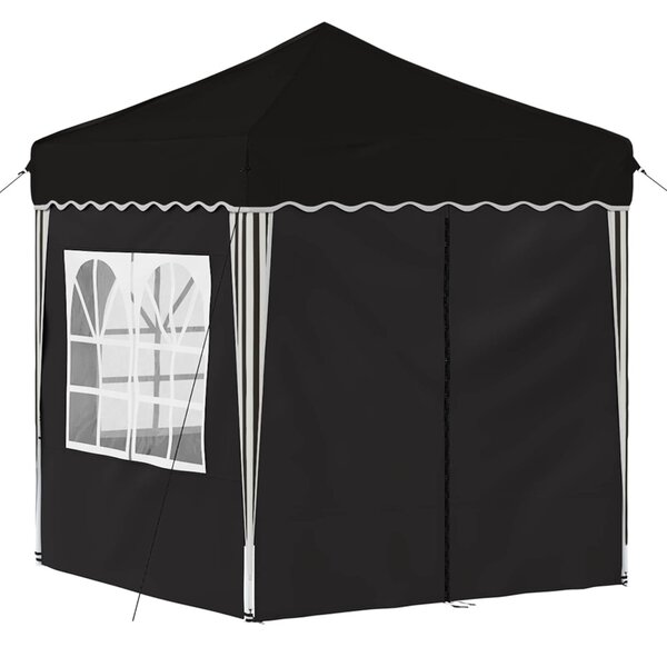 Parti sátor 195 x 195 x 245 cm Fekete Oxford Szövet