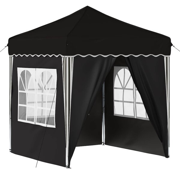 Parti sátor 195 x 195 x 245 cm Fekete Oxford Szövet