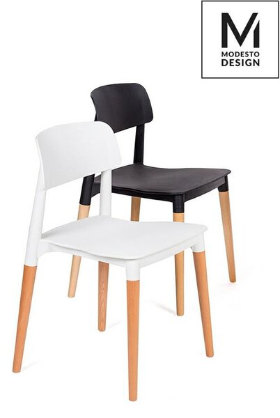 Modesto Design Ecco Szék Szett Polipropilén Bükk Fehér Skandináv 6 Darabos