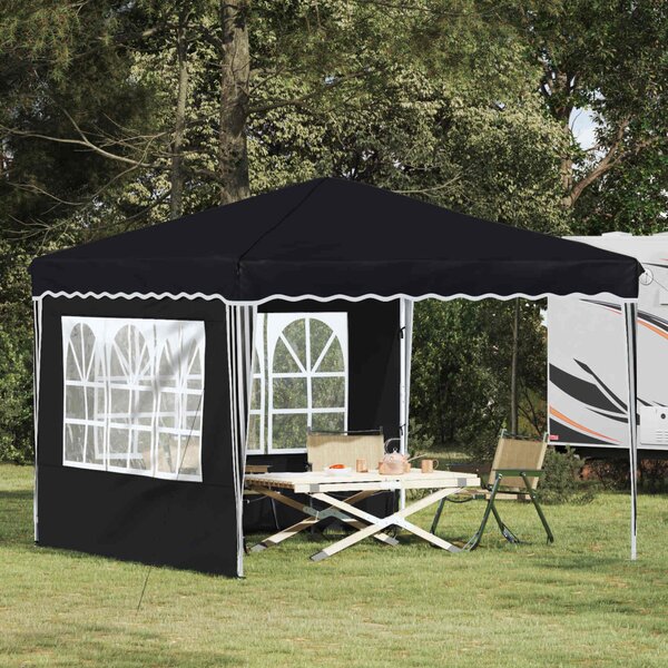 Parti sátor 288 x 288 x 245 cm Antracitszürke Oxford Szövet