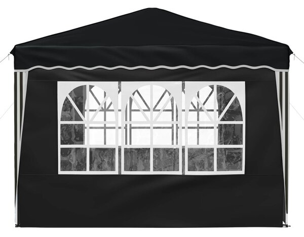 Parti sátor 288 x 288 x 245 cm Antracitszürke Oxford Szövet