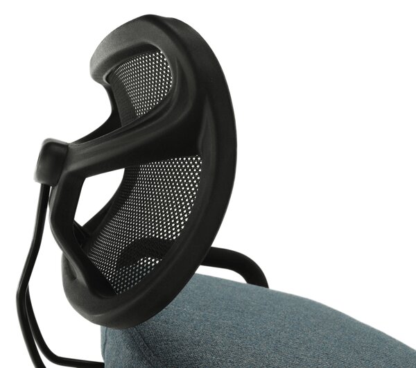 KONDELA Ergonomikus zsámoly, szürke/fekete, RUFUS