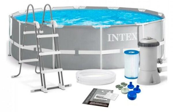 INTEX Prism Frame fémvázas medence szett vízforgatóval, 366 x 99 [cm]