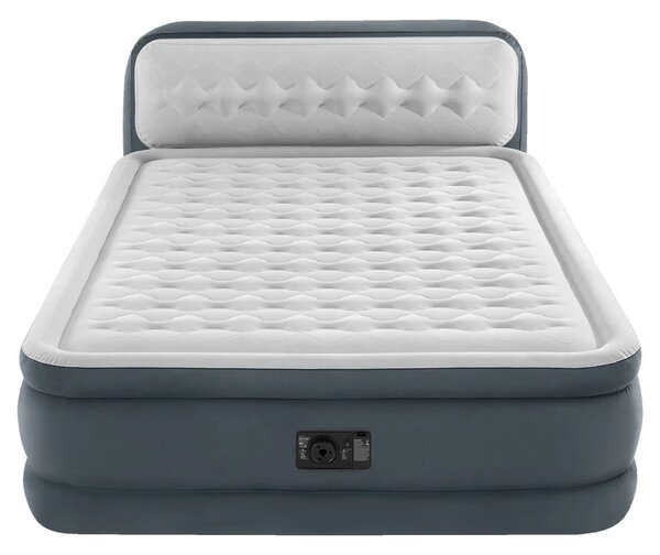 INTEX Ultra Plush felfújható vendégágy fejtámlával és beépített pumpával 152 x 236 x 86 [cm]