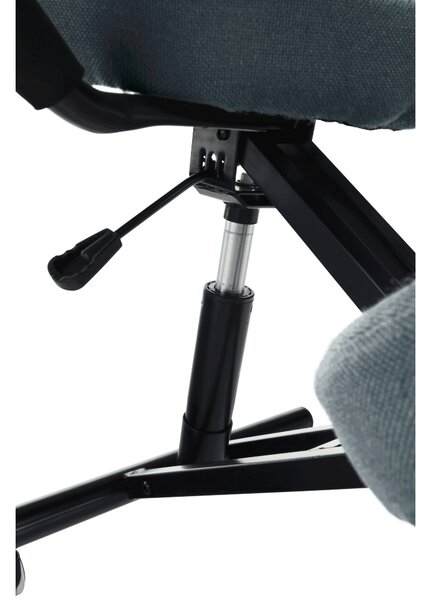 KONDELA Ergonomikus zsámoly, szürke/fekete, RUFUS