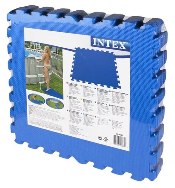 INTEX kék medence szőnyeg 2 m² , 10 mm vastagságú (8 db)