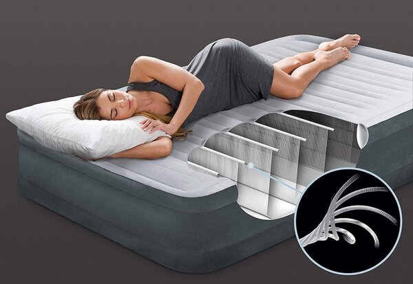 INTEX Comfort Plush felfújható vendégágy, 99 x 191 x 33cm