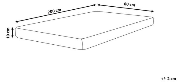Hab matrac PICCOLO H2/3 közepes 80 x 200 cm