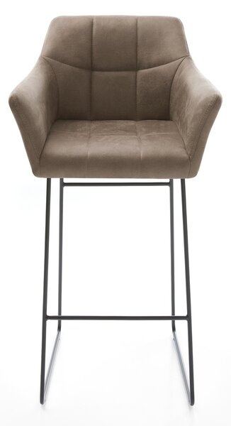 DELIFE Bárszék Yulo-Flex vintage taupe vékony lábazat fém
