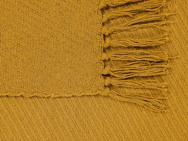 Takaró YARSA Pamut 125 x 150 cm Mustársárga