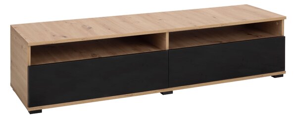 TV stolík Emar 150 - dub artisan/čierna