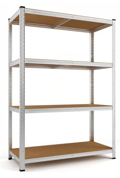 Nagy teherbírású HEAVY polc, max. 700 kg, 90x40x160cm, ezüst Monzana