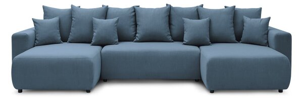 Kék U-alakú kanapéágy Envy - Bobochic Paris