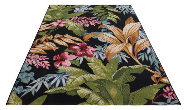 Fekete kültéri szőnyeg 80x165 cm Flair – Hanse Home