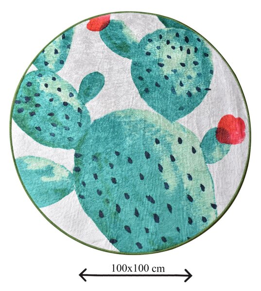 Fürdőszobaszőnyeg, Ø100 cm – TR359CHL1228