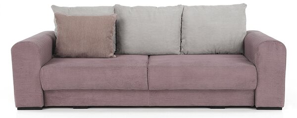 KONDELA Extra tágas kanapé, lila, őreg rózsaszín, bézs színű, GILEN BIG SOFA