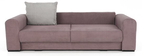 KONDELA Extra tágas kanapé, lila, őreg rózsaszín, bézs színű, GILEN BIG SOFA