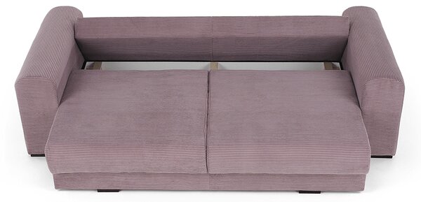 KONDELA Extra tágas kanapé, lila, őreg rózsaszín, bézs színű, GILEN BIG SOFA