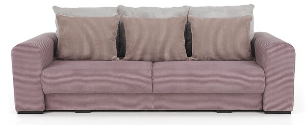 KONDELA Extra tágas kanapé, lila, őreg rózsaszín, bézs színű, GILEN BIG SOFA