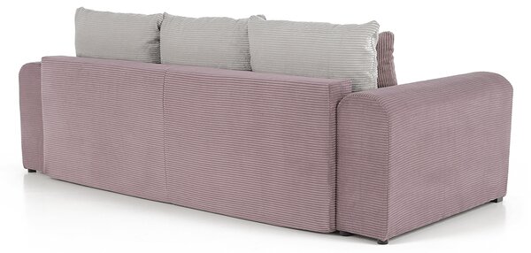 KONDELA Extra tágas kanapé, lila, őreg rózsaszín, bézs színű, GILEN BIG SOFA