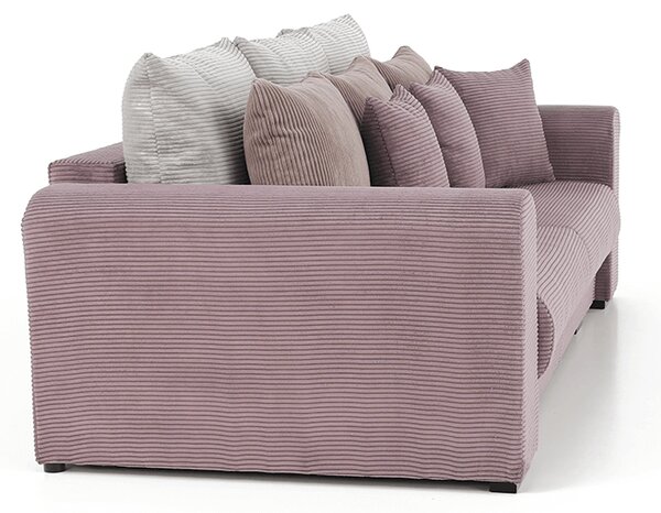 KONDELA Extra tágas kanapé, lila, őreg rózsaszín, bézs színű, GILEN BIG SOFA