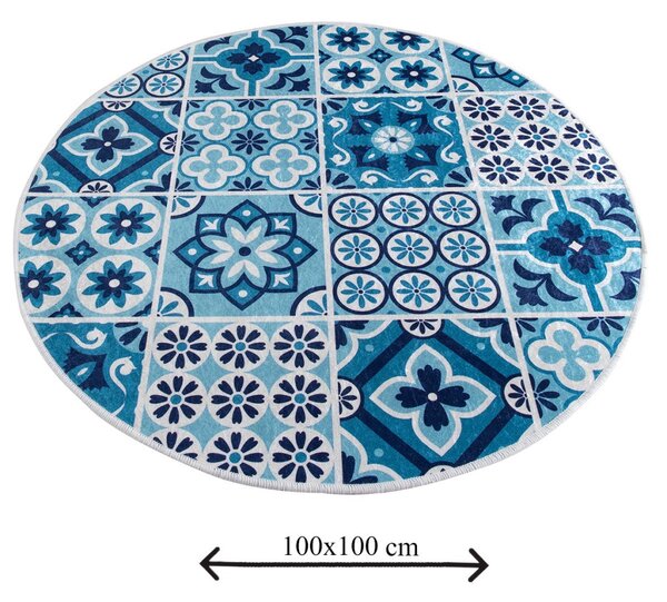 Fürdőszobaszőnyeg, Ø100 cm – TR359CHL1445