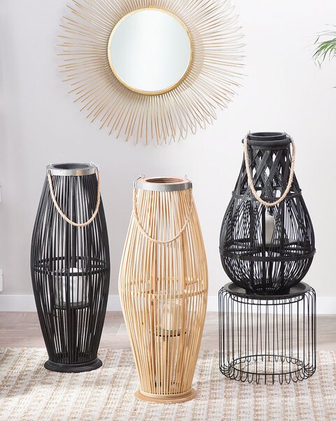 Lámpás TAHITI Bambusz 72 cm Természetes