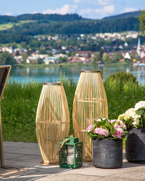 Lámpás TAHITI Bambusz 72 cm Természetes