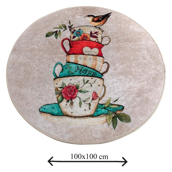 Cup fürdőszobaszőnyeg, Ø100 cm