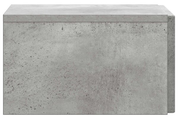 Fali éjjeli szekrény Betonszürke 33 x 34,5 x 20 cm Szerelt Fa