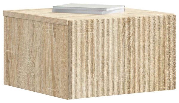 Fali éjjeli szekrény Sonoma Tölgy 33 x 34,5 x 20 cm Szerelt Fa
