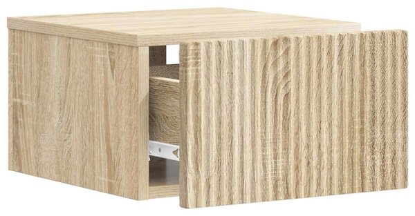 Fali éjjeli szekrény Sonoma Tölgy 33 x 34,5 x 20 cm Szerelt Fa