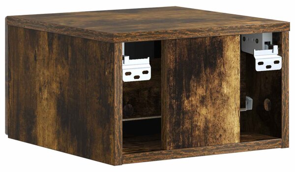 Fali éjjeli szekrény Füstös Tölgy 33 x 34,5 x 20 cm Szerelt Fa