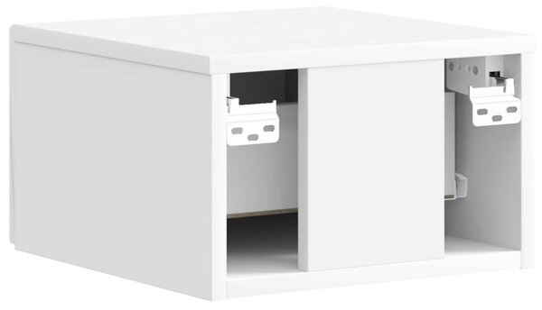 Fali éjjeli szekrény 2 pcs Magasfényű Fehér 33 x 34,5 x 20 cm