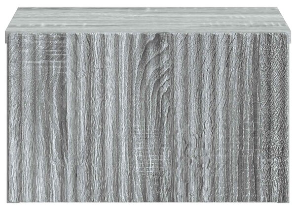 Fali éjjeli szekrény Szürke Sonoma 33 x 34,5 x 20 cm Szerelt Fa