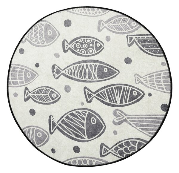 Fish fürdőszobaszőnyeg, Ø100 cm – TR359CHL1455