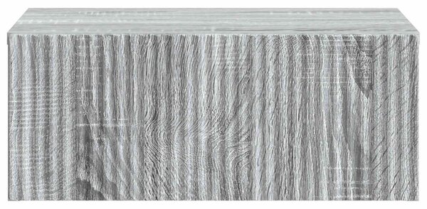 Fali éjjeli szekrény Szürke Sonoma 49 x 34,5 x 20 cm Szerelt Fa