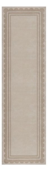 Natúr színű kültéri futószőnyeg 230x80 cm Scallop - Flair Rugs