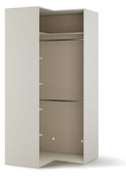 Sarokszekrény Evareve 100, Laminált forgácslap, 216x100x100cm, Világosbarna