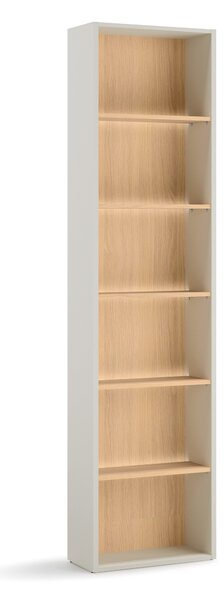 Könyvespolc Evareve 104, Nyitott, Laminált forgácslap, 216x55x25cm, Tölgy, Világosbarna