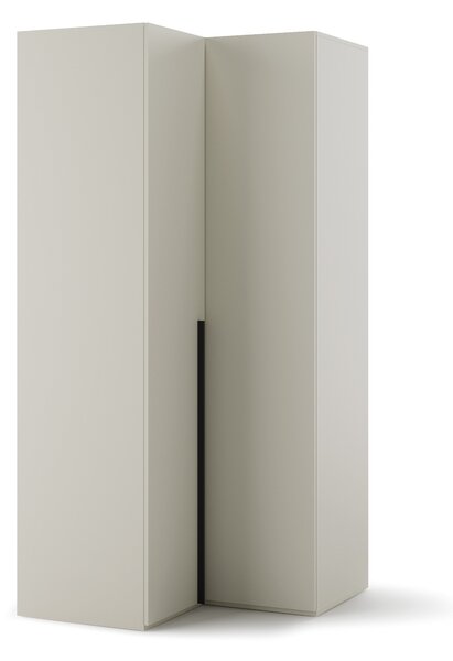 Sarokszekrény Evareve 100, Laminált forgácslap, 216x100x100cm, Világosbarna