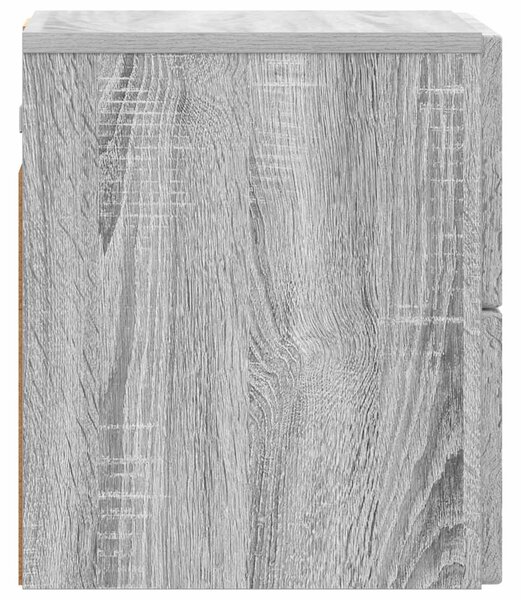 Fali éjjeli szekrény Szürke Sonoma 33 x 34,5 x 40 cm Szerelt Fa