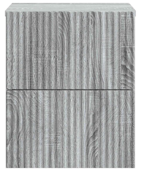 Fali éjjeli szekrény Szürke Sonoma 33 x 34,5 x 40 cm Szerelt Fa