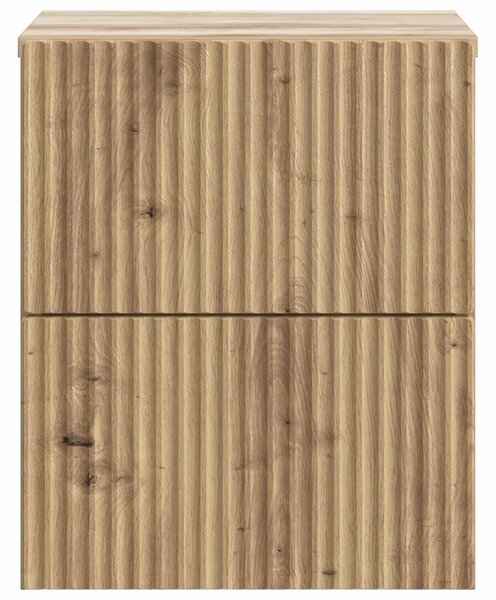 Fali éjjeli szekrény fiókkal Kézműves Tölgy 33 x 34,5 x 40 cm