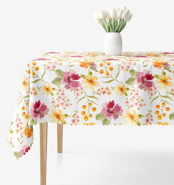 Goldea teflonbevonatú asztlterítő - hibiszkusz virágok 100 x 140 cm