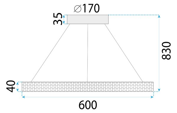 Mennyezeti lámpa LED APP1511-CP CHROM