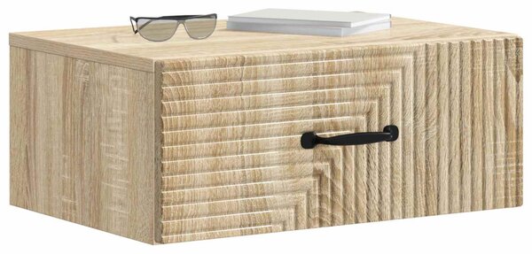 Fali éjjeli szekrény 2 pcs Sonoma Tölgy 49 x 34,5 x 20 cm