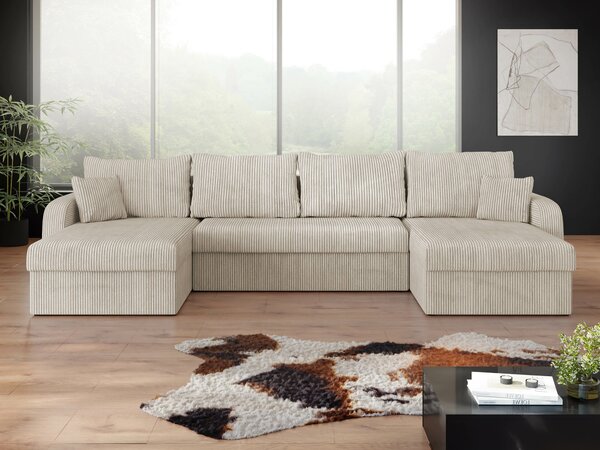 Sarokkanapé Comfivo Melissa II, Kárpit, 80x304x140cm