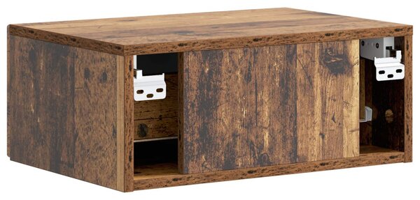 Fali éjjeli szekrény Antik Fa 49 x 34,5 x 20 cm Szerelt Fa